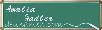 Amalia Hadler Visitenkarte